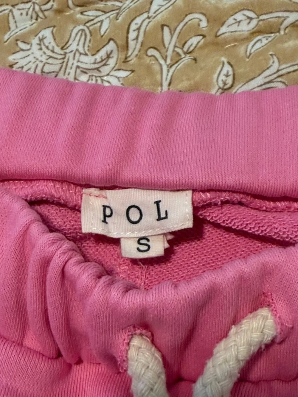 POL Distressed Terry Jogger Sweatpants Bubblegum Pink Boho Hippie Style Small - Picture 14 of 15